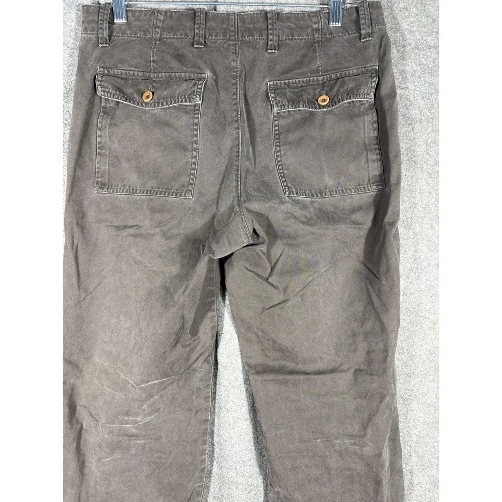 Banana‎ Republic Mens Relaxed Fit Chino Pants 31x30 Gray 100% Cotton Casual
